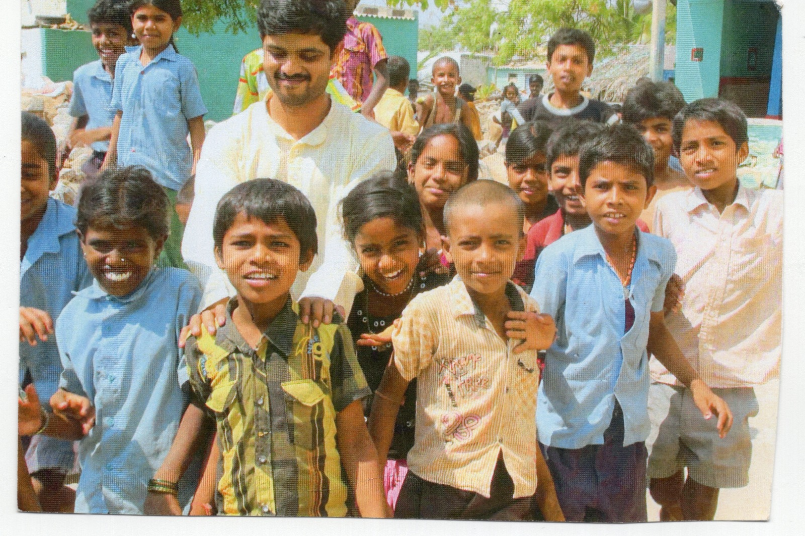 Children learning together in a rural community setting